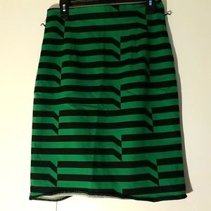 High waisted pencil skirt with back slit